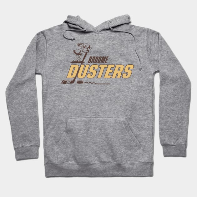 Defunct Broome Dusters Hockey Team Hoodie by Defunctland